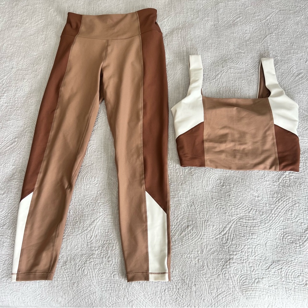 Abercrombie & Fitch Brown and White Leggings